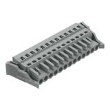 1-conductor female connector CAGE CLAMP® 2.5 mm² gray