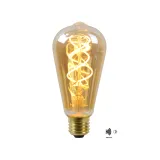 LED BULB TWILIGHT SENSOR ST64 E27/4W Amber