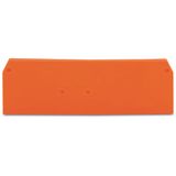 End and intermediate plate 2.5 mm thick orange