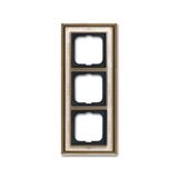 1723-846-500 Cover Frame Busch-dynasty® antique brass decor ivory white