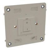 Arteor™ - Double pole switch - 40 A 250 V~ - 4''x4'' - Champagne