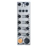 I/O Module, 16 Point, Selectable, 24VDC, Single D Code M12