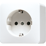 SCHUKO® socket, 39 mm high 321AWW