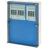 Mi load separator box IP65, 3x160A NH00 3p op Rail 250A 5 pole, 450x600