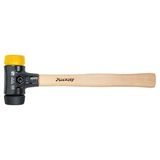 Safety soft-face hammer, black/ yellow.