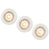 Spot Built-in Round LED 3xGU10/5W dimm 3000K O8,1cm