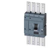 circuit breaker 3VA2 IEC Frame 1250 breaking capacity class H Icu=85 kA @ 415 V 4-pole line protection ETU550  LSI In=1250 A