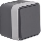 Push-button, NO contact surface-mtd, W.1, grey/light grey matt