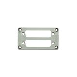 Adapter plate (industrial connector), Plastic, Colour: grey, Size: 4