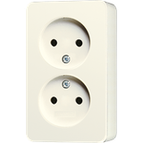 2-gang socket without earth 6010A