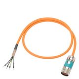 Power cable pre-assembled type: 6FX5002-5ME00 (SIMODRIVE, Masterdrives MC SINAMICS Power Module 6FX5002-5ME00-1AC0