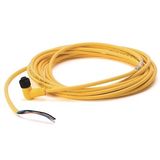 Allen-Bradley 889D-R4UC-5 DC Micro Cable, Female, Rt Angle (Int Threads), Female, Right Angle (int threa, 4-Pins, Standard Materials, 4-Pins, Cable, No Connector, Cable - IEC Stndrd Color Code, No Connector, Same as First End, PUR Cbl, Yellow