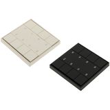 LED DALI Push button dimmer Mono 4 Zones (Groups) - Black