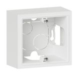 600041 Surface-mounted frame 1 dooxie post white finish