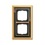 1722-835-500 Cover Frame Busch-dynasty® polished brass anthracite