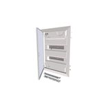 Compact distribution board-flush mounting, 2-rows, flush sheet steel door