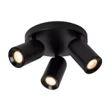 Lucide PUNCH - Ceiling spotlight - Ø 21 cm - 3xGU10 - Black