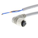 Sensor cable, M12 right-angle socket (female), 4-poles, 2-wires (3 - 4
