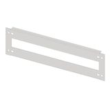 Slotted front plate 2G3K-L plastic, long cut, 25MW