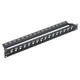 Patch panel - 16 empty ports 1u