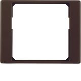 Adapter ring for centre plate 50 x 50 mm Arsys brown, glossy