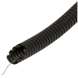 Pliable Corrugated Conduit with Pulling Wire HF UV-resistant 25mm 750N 50m Black THORGEON