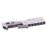 Terminal Base, Spring Clamp, 1 Piece, 12 Terminal, 300V, DIN Rail