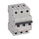MCB RX³ 6000 - 3P - 400V~ - 20 A - C curve - prong/fork type supply busbars