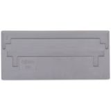 Separator plate 2 mm thick oversized gray