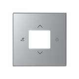 CP-RTC-85PL Cover plate - free@home / KNX RTC - Silver for Thermostat Central cover plate Silver - Sky Niessen