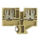 Feed-through terminal block, Flat-blade connection, 2.5 mm², 500 V, 20