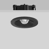 TURIA L, 5,2 W, 240 lm, 765, black, on/off Recessed ceiling luminaires