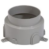 Flush-mounting box - for concrete for floor service outlet box