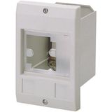 Insulated enclosure, E-PKZ0, H x W x D = 129 x 85 x 96 mm, flush-mounted, cutout with standard dimension, IP41