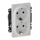 2x2P+E socket with shutters Valena Life - German std - 16 A - 250 V~ - white