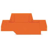 End and intermediate plate 2 mm thick orange