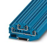 Double-level spring-cage terminal block