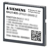 SIMOTION drive-based 2 GB CompactFlash card D410-2; SINAMICS drive runtime software V5.x and SIMOTION Kernel for SIMOTION D410-2; .... 6AU1400-1QA20-0AA0-Z