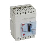 DPX³ 250 circuit breaker with magnetothermal tripping, 4 poles 250A and breaking capacity 100kA