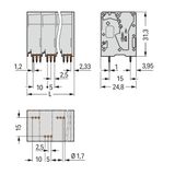 PCB terminal block 16 mm² Pin spacing 10 mm green-yellow