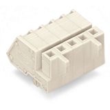 1-conductor female connector, angled CAGE CLAMP® 2.5 mm² light gray