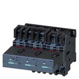 Contactor assembly for star-delta (wye-delta) start AC-3, 22 kW/400 V, 24 V AC 50/60 Hz,