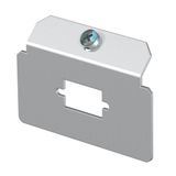 MTM 1D  Beam plate, with 1 x hole fig. type D, Stainless steel, material 1.4307, A2