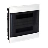 2X12M FLUSH CABINET SMOKED DOOR EARTH + X NEUTRAL TERMINAL BLOCK FOR DRY WALL