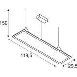 I-PENDANT 3800lm 4000K 230V 90ø grey