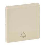 Cover plate Valena Life - push-button - bell symbol - ivory