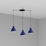 VENICE PENDANT COBALT WHUE ø160 1x E27 3L