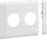 Frontplate 2-gang socket BR 120 pw