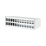 Modul surface mount housing 2x12 port pure white, unequipped