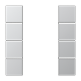 Push button KNX Cover kit-4, complete, alum.